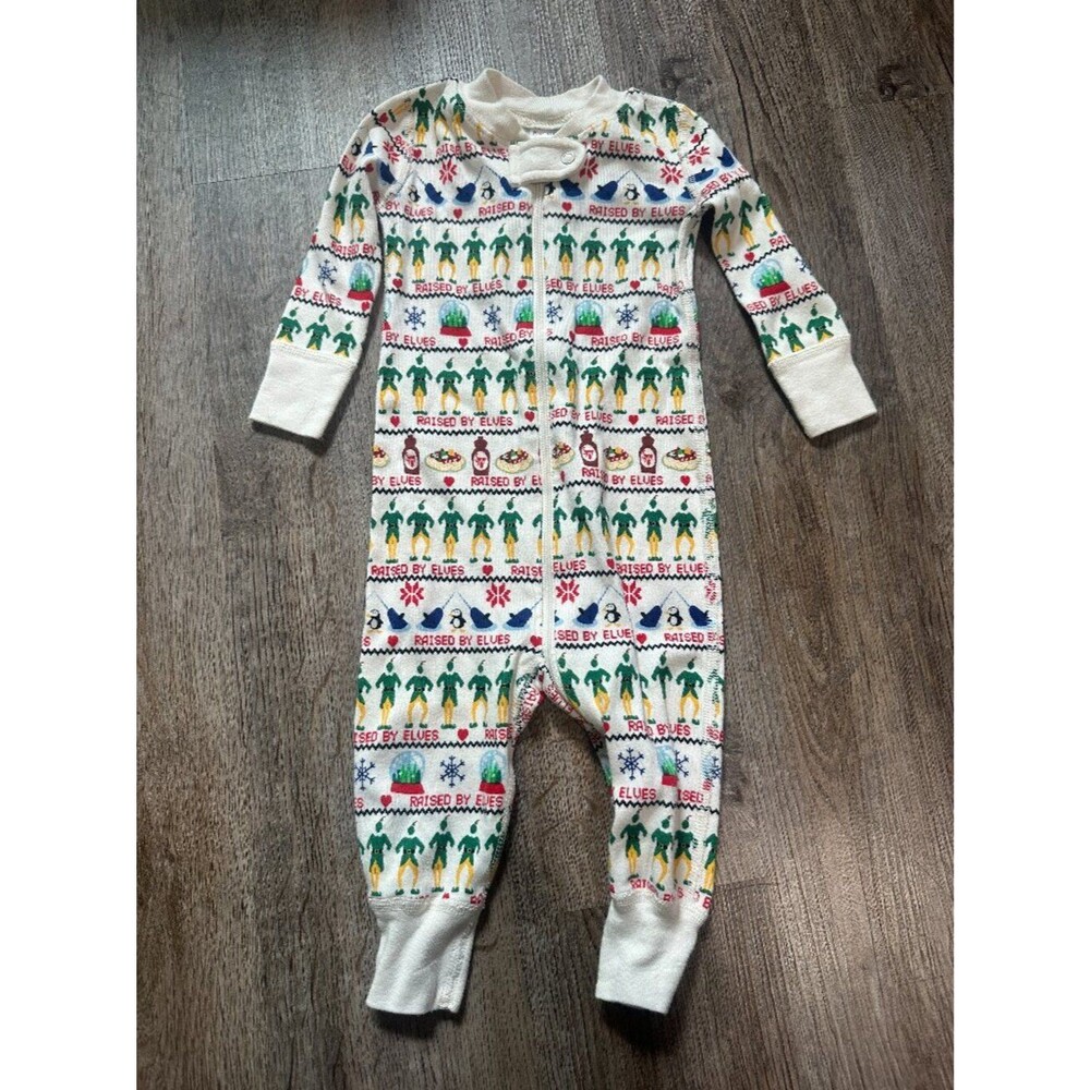 Hanna Andersson Buddy The Elf Sleeper 70cm 6-12 Months Pajamas Long Sleeves